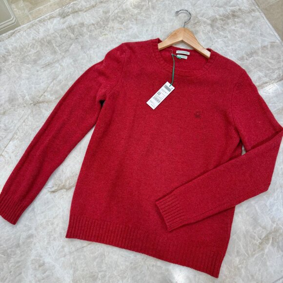 BENETTON Sweater NWT from Germany, Pure Shetland Sheep Wool - Picture 2 of 14